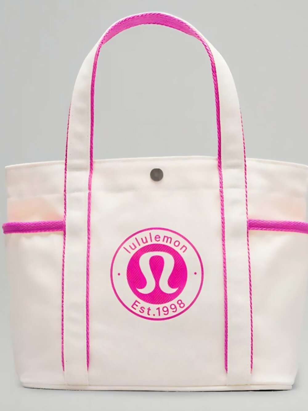 Lululemon Daily Multi-Pocket Mini Canvas Tote Bag 6.5L Pink NWT - Picture 1 of 3